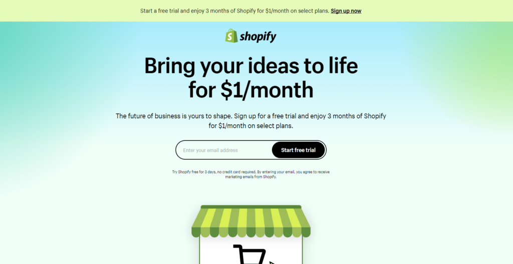 Shopify homepage min